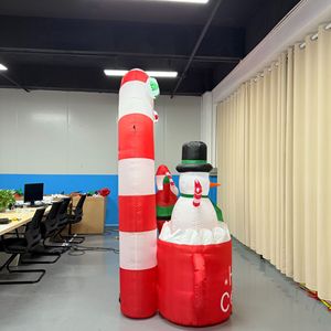 Arche gonflable de 2,4 mètres de haut avec logo de dessin animé festif, accessoire photo et décoration de Noël gonflable - Product Image 3
