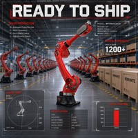 Robot industriel BORUNTE à 6 axes BRTIRUS1820A, portée de 1895 mm, capacité de 20 kg, robot de préhension et de placement, robot CNC