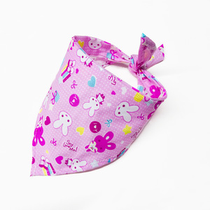 Foulard triangulaire en sergé pour <span class=keywords><strong>chien</strong></span> et bébé avec motif de dessin animé, serviette anti-bave, livré en sac individuel - Product Image 6