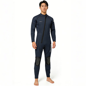Combinaison intégrale en néoprène 3 mm pour homme, col haut, manches longues, imperméable, anti-UV, combinaison de plongée professionnelle - Product Image 4