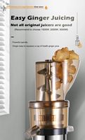 Extracteur de jus lent commercial 2000W, machine à jus de gingembre à gros calibre, fruits, légumes, extracteur automatique 110v 240v 380v