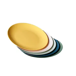 재활용 식품 플레이트 웨딩 접시 라운드 재사용 1/6 사용자 정의 인쇄 요리 OEM 여러 가지 빛깔의 깨지지 않는 라운드 홈 플레이트