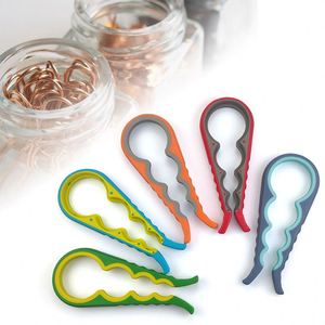 Abrebotellas 4 en 1 de Fábrica, Abridor de Tapas de Frascos de Doble Color que Ahorra Esfuerzo, Removedor de Tapas de Varios Tamaños para Uso Diario en la Cocina - Product Image 1