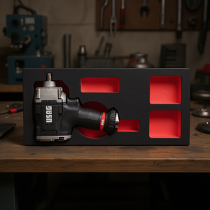 Estuche de almacenamiento de herramientas 519 M 929PC1 con inserciones de espuma roja para organizar llaves de impacto - Product Image 3