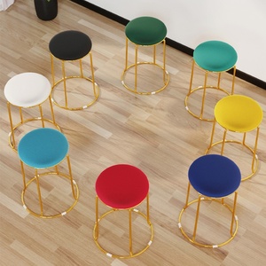 Chaise de salle à manger moderne de luxe en or, <span class=keywords><strong>tabouret</strong></span> renforcé en acier, <span class=keywords><strong>banc</strong></span> de style nordique, <span class=keywords><strong>tabouret</strong></span> de table à manger pour le salon de la maison - Product Image 3