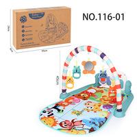 Tapis de jeu multifonctionnel pour bébé de 0 à 1 an, tapis de jeu d'activité, de sommeil et de jeu, tapis de jeu de puzzle, support de fitness, piano à pédales