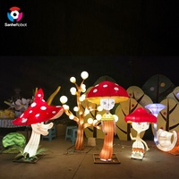 Outdoor-Parkdekoration Chinesisches Traditionelles Festival Licht- und Tier-Seidenlaternen-Show Schlangenlaterne
