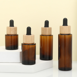 20ml 30ml 40ml 60ml nắp bằng gỗ phẳng vai tinh dầu rõ ràng chai thủy tinh nhỏ giọt với tre gỗ nhỏ giọt Nắp - Product Image 3