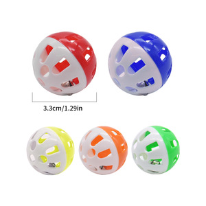 Jouet pour chat, balle sonore creuse en plastique, balles interactives pour chats, jouets d'auto-entretenissement pour chatons, accessoires pour animaux de compagnie - Product Image 4