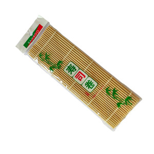 โรงงานจีนจัดจำหน่ายโดยตรง แผ่นรองทำซูชิไม้ไผ่ทำมือ ขนาด 24 ซม. - Product Image 1