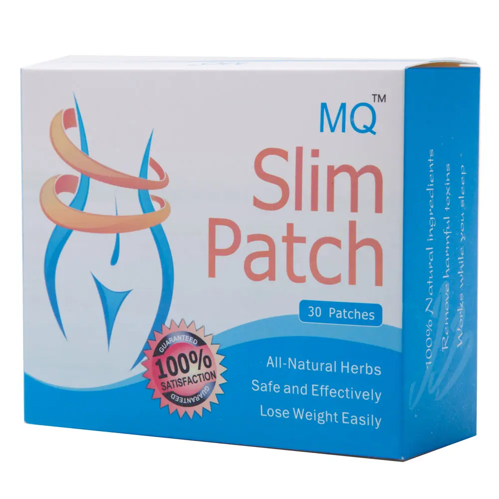 Best selling 2023 MQ guarana adelgazar abdomen slim patch lose weight easily all natural herbs 30 patches/box