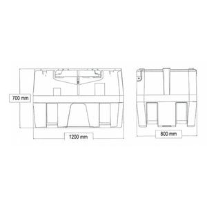 MECLUBE - 090-6440-012 Réservoir diesel 440 l - 45 l/min 12v avec buse automatique-POMPES ÉLECTRIQUES EAN POUR CARBURANT DIESEL - Product Image 2