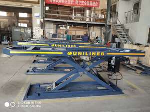 Máy sửa chữa khung xe ô tô Uniliner UL-300 đạt chứng nhận CE, bàn làm việc bằng thép, thiết bị sửa chữa thân xe, kích thước bàn làm việc 3320x880mm - Product Image 3