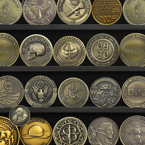 Souvenirs, pièces de monnaie en métal plaqué laiton, 3D, détails élevés, gaufrage, logo en métal, alliage de zinc, pièces de monnaie personnalisées double face - Product Image 6