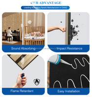 AoRong Luxe Géométrique Installation Facile Polyvalence Fibre de Polyester Panneau Insonorisant Finition PVC Panneaux Acoustiques en Feutre pour Animaux Domestiques