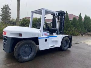 <b>Used</b> TCM FD100 Diesel Forklift 10 Ton with Three Stage Mast 1220x125x50 Fork Dimensions Engine Motor & Bearing-Good Condition - Product Image 4