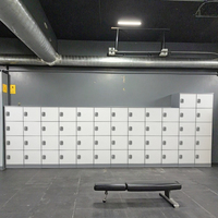 ABS Serrure à clé à combinaison électronique Étudiant Gym Locker Knock-Down Stockage Vêtements Armoire Pièces moulées Écologique pour les bureaux