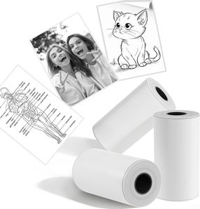 <span class=keywords><strong>Rouleau</strong></span> d'étiquettes thermiques 57x25mm autocollantes continues pour imprimante portable mini Phomemo et appareil photo instantané - Product Image 2