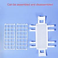 Support de tubes à essai en plastique fonctionnel, universel pour tubes à essai en verre de 13/16/20/25/30 mm et tubes de centrifugation