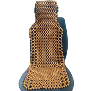 Ensemble de coussins de siège de voiture en perles de bois, 3-4 pièces, respirant, ventilé, pour l'été, forme plate, personnalisable - Product Image 5