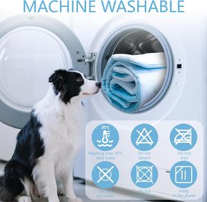 Zomerkoelmat voor honden, ademend, wasbaar, met antislipbodem voor binnen en buiten gebruik - Product Image 4