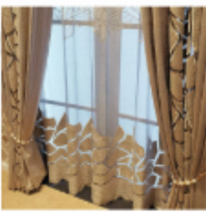 Phòng khách Bắc Âu Rèm rỗng sàn cửa sổ ban công gạc Rèm Flannelette thêu rèm - Product Image 2