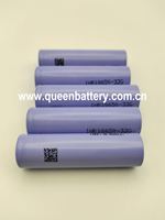 Batterie QB QB18650 33G SDI Limn Cathode 3.6V-3.7V 10A 500 cycles certifiée KC/CE avec garantie de 6 mois pour lampe torche, trottinette électrique, UPS, véhicule électrique