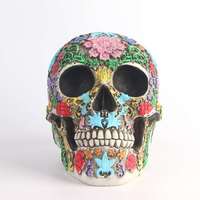 Crâne en résine sculpté 1:1, modèle de crâne humain SKB84, cadeau d'Halloween, ornement de bar