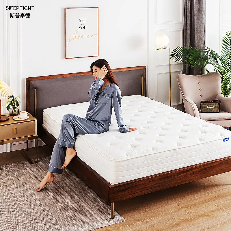 cal King Twin queen Size Bed Double Sleeping Well Single Double pillow top Memory Foam Pocket Spring Mattress mattresses price