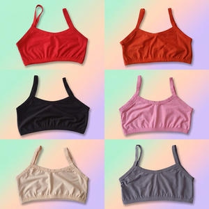 Sujetador Deportivo para Mujer, Sin Costuras, Transpirable, de Algodón, con Tirantes Ajustables, Acolchado Fino, Tipo Camisola, de Secado Rápido, para Danza - Product Image 3
