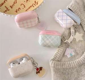 BP066 Funda para <span class=keywords><strong>AirPods</strong></span> con Diseño a Cuadros y Bloques de Color de Verano, Compatible con <span class=keywords><strong>AirPods</strong></span> Pro 2.ª Generación <span class=keywords><strong>2022</strong></span>, Audífonos 4 - Product Image 1