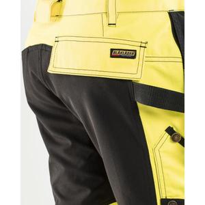 BLAKLADER - 155218113399D100 Pantalon haute visibilité stretch Jaune/Noir-EAN 7330509546505 HI-VIS WORKWEAR - Product Image 4