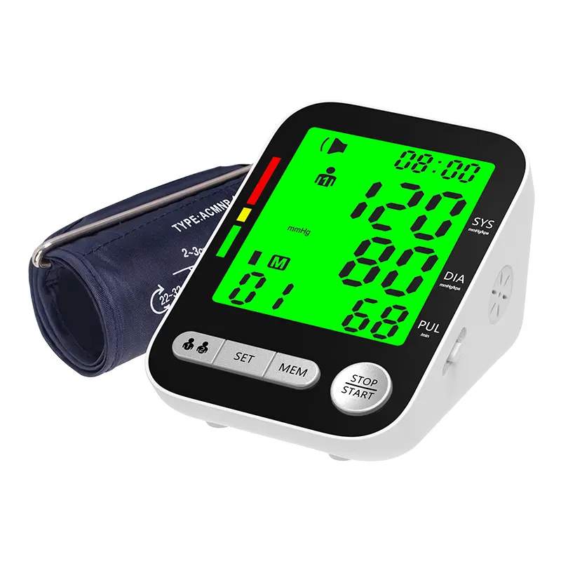 Digital BP Testing Machine Manufacturer Automatic Big Screen Blood Pressure Machine Electronic Upper Arm Blood Pressure Monitor