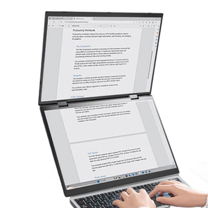 Venta caliente 14 pulgadas 2 en 1 portátil pantalla Dual 32GB RAM 512GB SSD WIN 11 Touch <span class=keywords><strong>doble</strong></span> Monitor YOGA ordenador portátil - Product Image 1