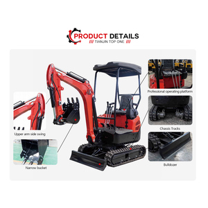 Tp16 Thương hiệu Mới 1.3t Kubota điện mini máy xúc với cao TOP nhỏ gọn theo dõi hoe nhà xây dựng - Product Image 2