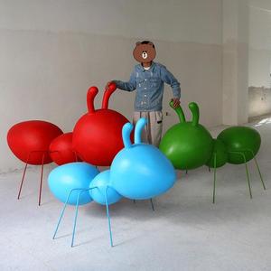 Escultura de hormiga de fibra de vidrio, adorno de paisaje exterior con diseño de animal de dibujos animados, montaje en suelo, pieza única hecha a mano - Product Image 3