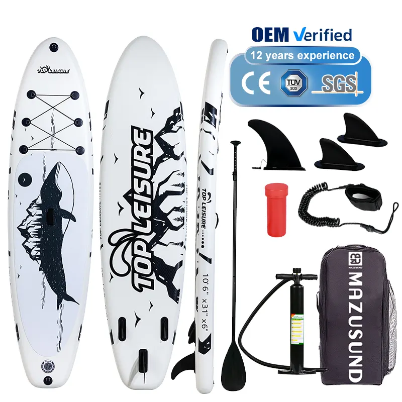 Reachsea OEM aktuelles neues Design Paddle Board 10'6" Surfboard aufblasbares SUP Borad Stehpaddel Borad zu verkaufen
