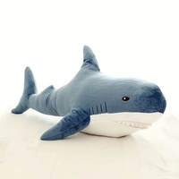 Poupée requin mignon en peluche longue jeter oreiller poupée cadeau d'anniversaire coussin requin en peluche