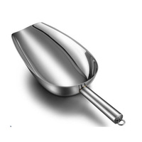 S.S 304 Pelle à glace en acier inoxydable non magnétique pour aliments, farine, bonbons, céréales, barres et glace sèche, pour la cuisine