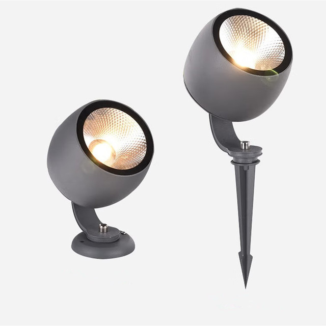 COB LED IP65 Waterproof Landscape Tree Light Garden Lawn Ground Light Outdoor Mini Spotlight Wine Glass Shape Flood Light