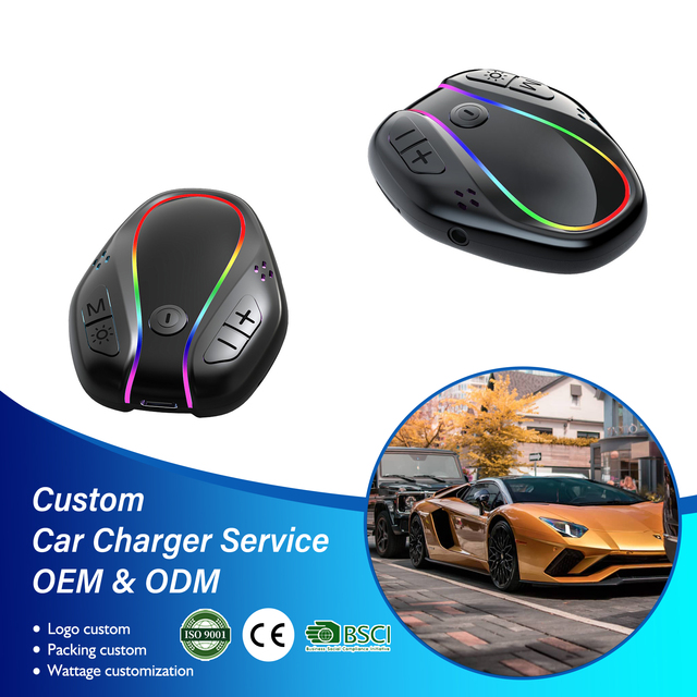 Portable Dual Device Connect for 5.4 FM Transmitter Wireless Receiver Adapter Car Aux for Audio Music Receiver 3.5mm