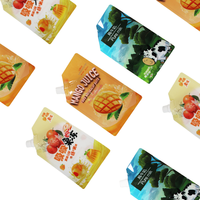 Pochettes souples verticales en plastique et aluminium avec bec verseur pour emballage alimentaire – 100ml, 150ml, 200ml, 250ml, 300ml, 400ml, 500ml