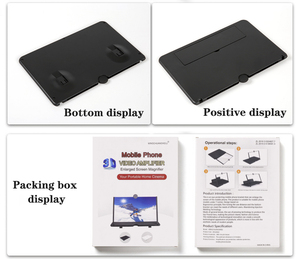 Soporte de Teléfono Móvil 3D de 12 Pulgadas, Amplificador de Pantalla HD, Lupa de Pantalla Celular con Ampliación para Películas y Juegos - Product Image 4