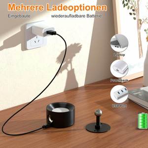 Rotatable <b>LED</b> <b>Wall</b> Lamp Battery Powered <b>Dimmable</b> Magnetic Rechargeable Touch <b>Wall</b> Mounted <b>Light</b> for Reading Decor - Product Image 5