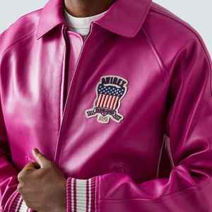 جاكيت جلد Avirex احترافي عالي الجودة بتصميم مخصص للدراجات النارية ، جاكيت جاكيت جلد مزدوج التنين - Product Image 4