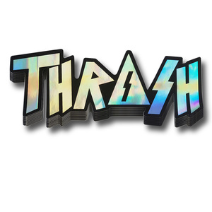 Hỗn hợp phong cách thiết kế nhà sản xuất tùy chỉnh uvproof không thấm nước trắng PVC chết cắt vinyl dán Holographic Sticker - Product Image 4