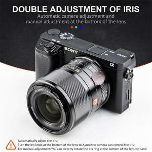 Viltrox เลนส์ออโต้โฟกัส E-Mount สำหรับกล้องดิจิตอล,เลนส์ไพร์ม <span class=keywords><strong>Sony</strong></span> F1.4 <span class=keywords><strong>Mirrorless</strong></span> ขนาด33มม. APS-C A9 A7RIV A7II A7S A6600 <span class=keywords><strong>A6500</strong></span> - Product Image 2