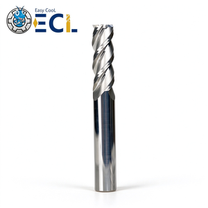 ดอกกัดคาร์ไบด์แบบไม่เคลือบผิว ECL 4 ฟลุต ปลายสี่เหลี่ยม มุมเกลียว 35 องศา เครื่องมือตัด CNC - Product Image 2