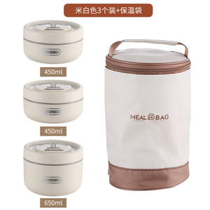 جديد تصنيع المعدات الأصلية الفولاذ المقاوم للصدأ تخزين المطبخ الميكروويف ترمس الغذاء بينو مربع حاوية مع غطاء وحقيبة للوجبات المدرسية - Product Image 4