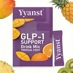 Mezcla de bebida de alta calidad con GLP-1, L-Carnitina y Berberina - Compatible con dieta cetogénica, apoyo al apetito y al metabolismo, sabor a frutas tropicales - Product Image 1